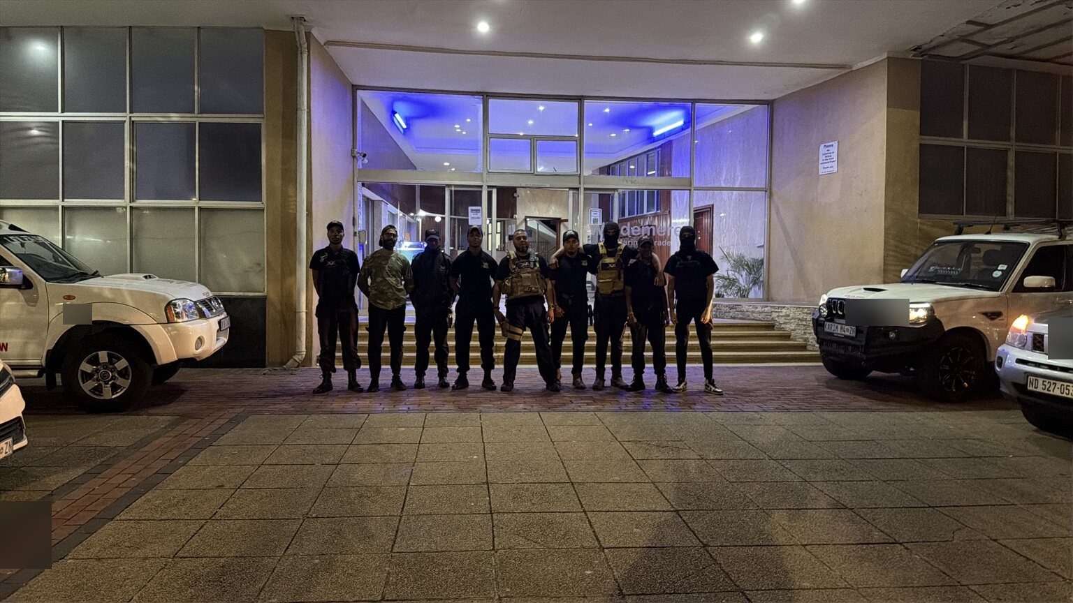Unleashed Security operational team at night