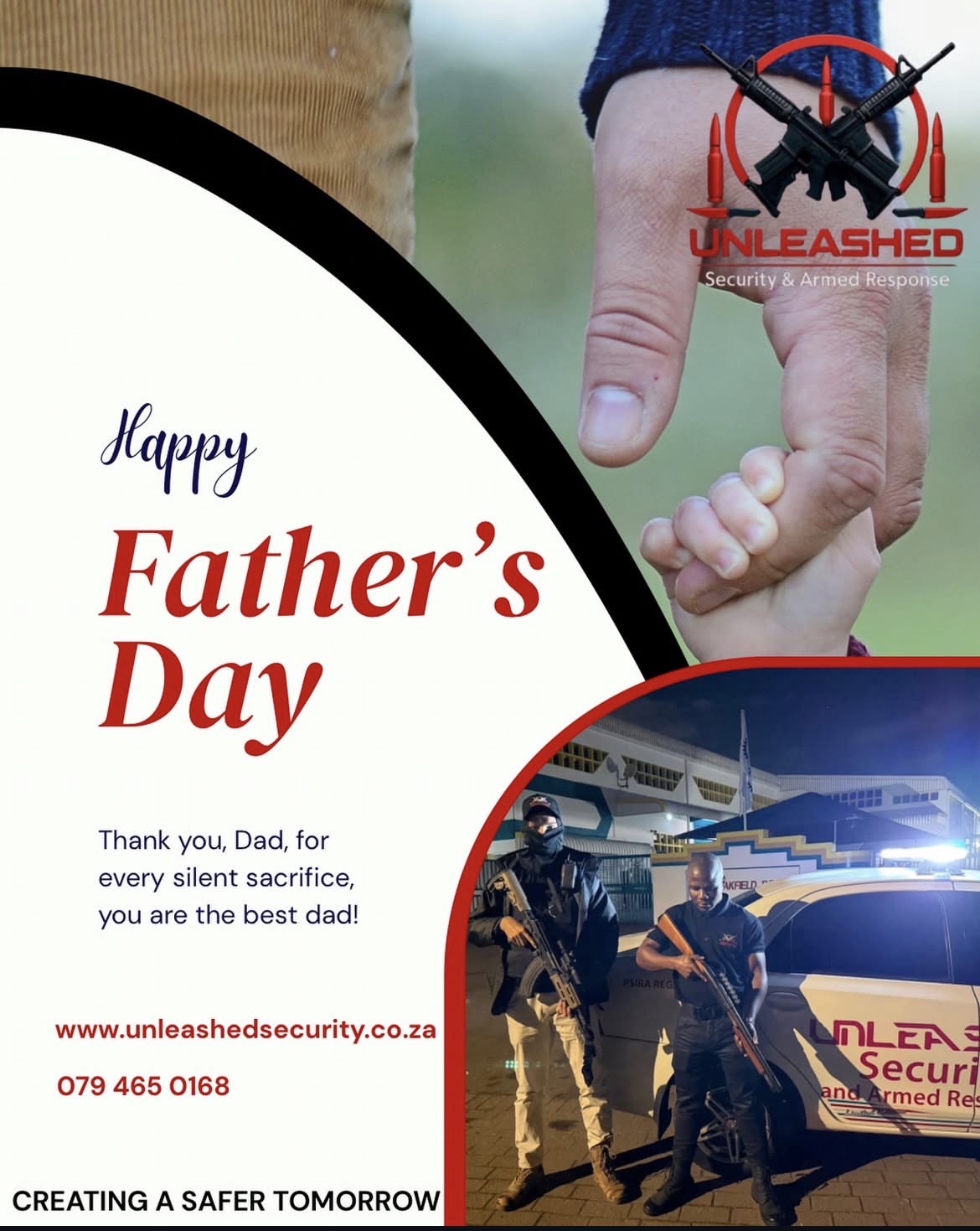 Father's Day advert from Unleashed Security