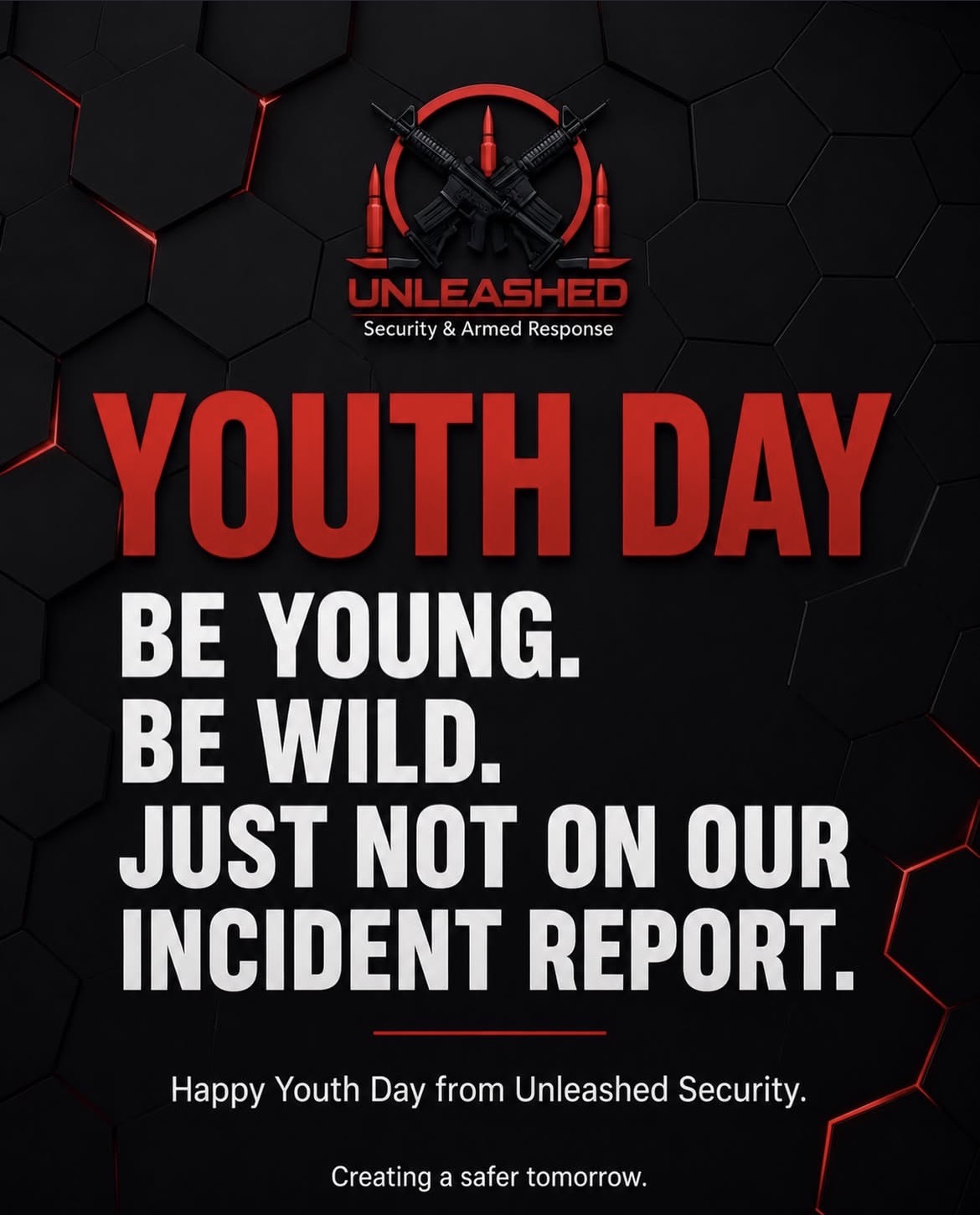 Youth Day advert from Unleashed Security